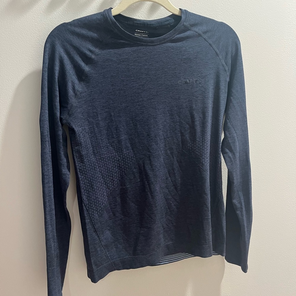 Craft Blue Long Sleeve Running Tee